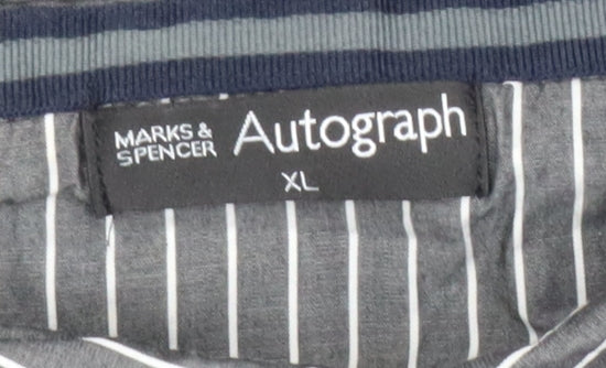 Marks and Spencer Men’s Black XL Autograph V-Neck Jumper