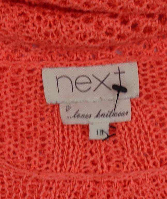 Additional view of Next Women Coral Open-Knit Acrylic Nylon jumper, size 10