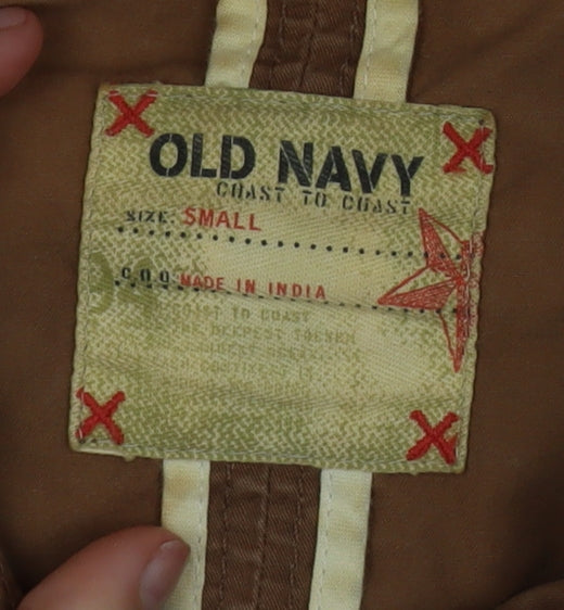 Old Navy Men's Brown Cotton Military Jacket Size S