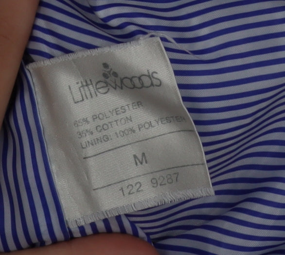 Brand and care label for Littlewoods Men's Blue Windbreaker Jacket M Polyester Cotton