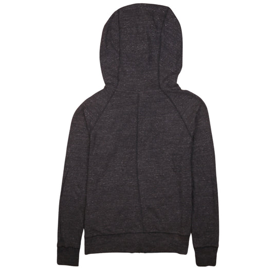 Nike Women’s Grey Full Zip Hoodie Small Just Do It Logo Sweatshirt