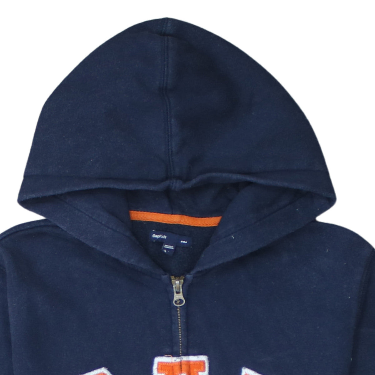 Additional view of Gap boys’ navy blue full zip hoodie xl 12-13 years fleece logo casual