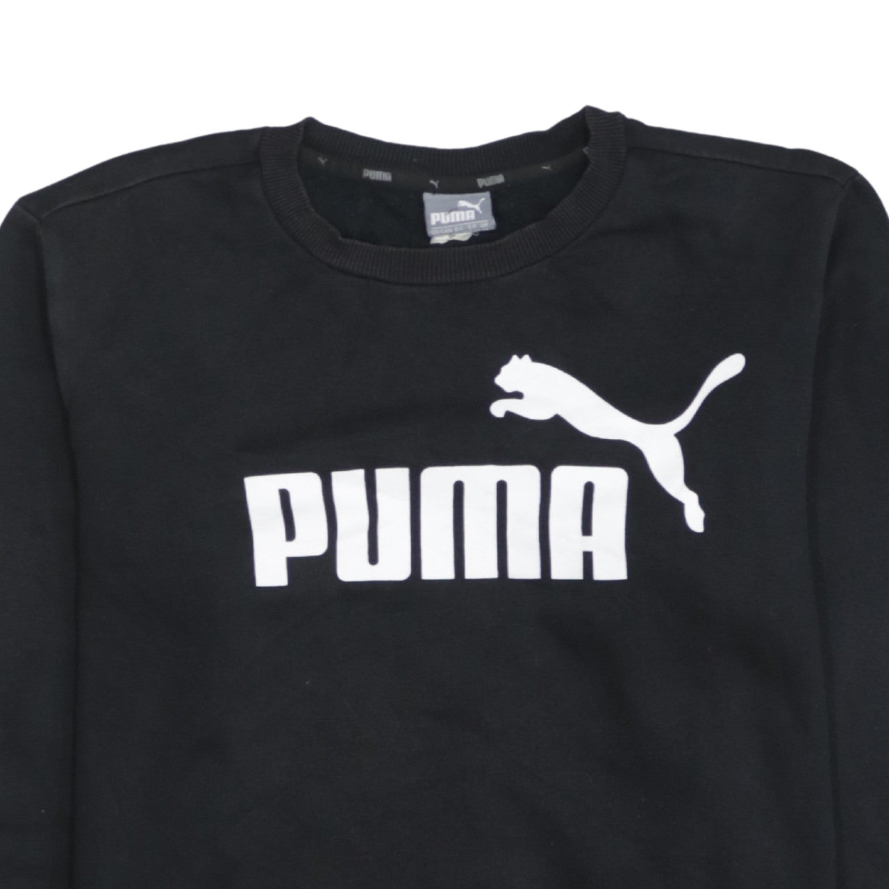 Puma Men's Black XS Pullover Crew Neck Graphic Sweatshirt