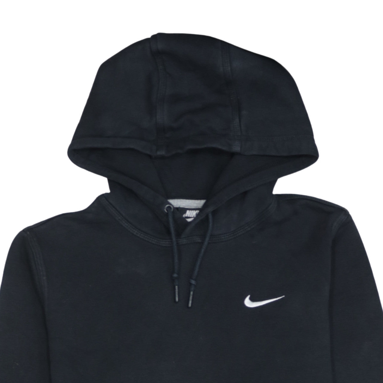Additional view of Nike Men's Black Small Pullover Hoodie Sweatshirt with Embroidered Logo