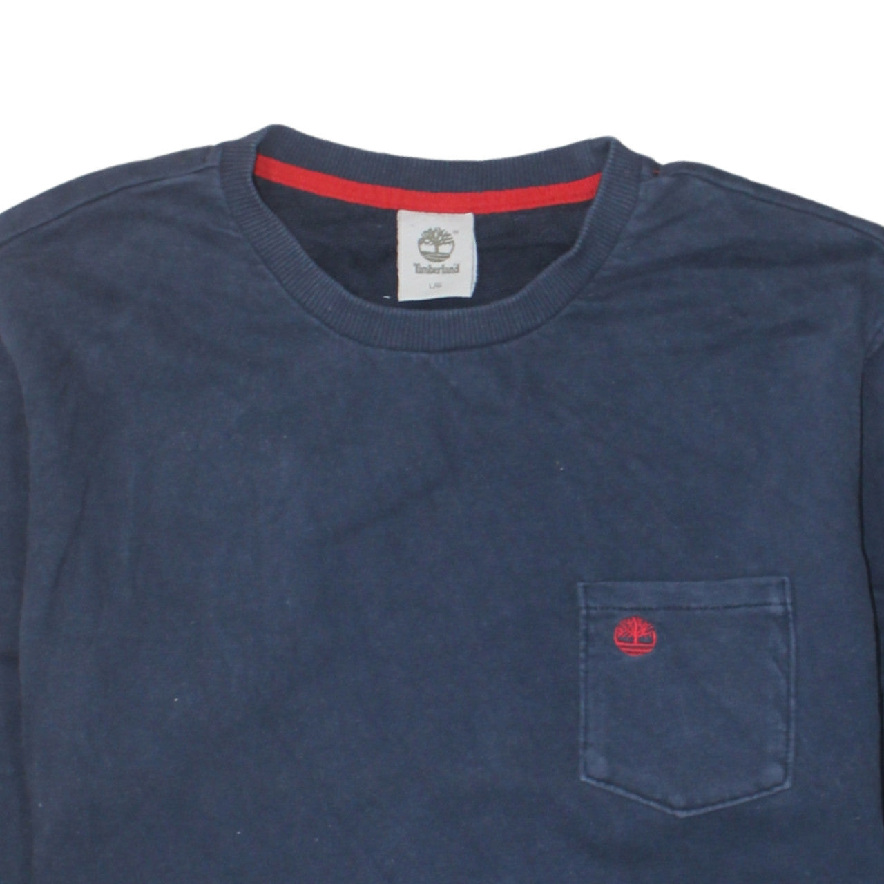 Additional view of Timberland Men's Blue Crew Neck Cotton Pullover Sweatshirt L
