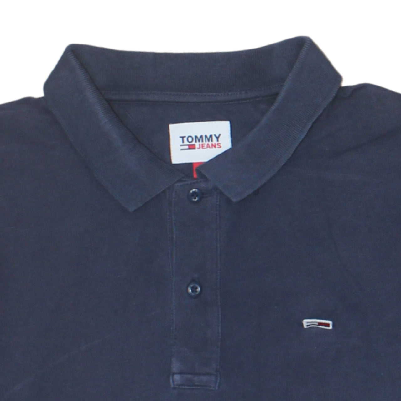 Tommy Jeans Men's Blue XL Classic Cotton Polo Shirt
