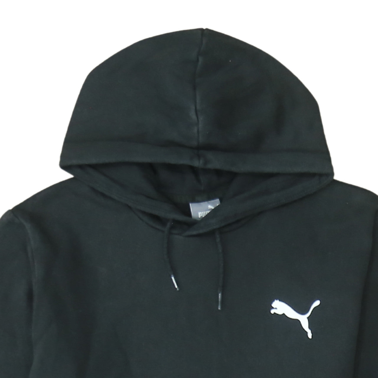 Additional view of Puma Men's Black Pullover Hoodie L Logo Sports Fleece