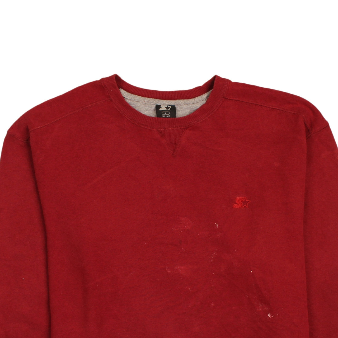 Starter Men's Red Crew Neck Pullover Sweatshirt Size L