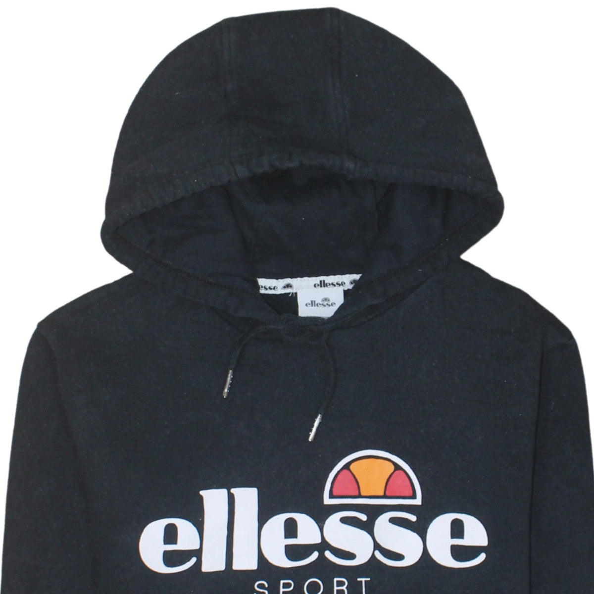 Additional view of Ellesse Women Black UK 10 Pullover Hoodie Sport Logo Sweatshirt