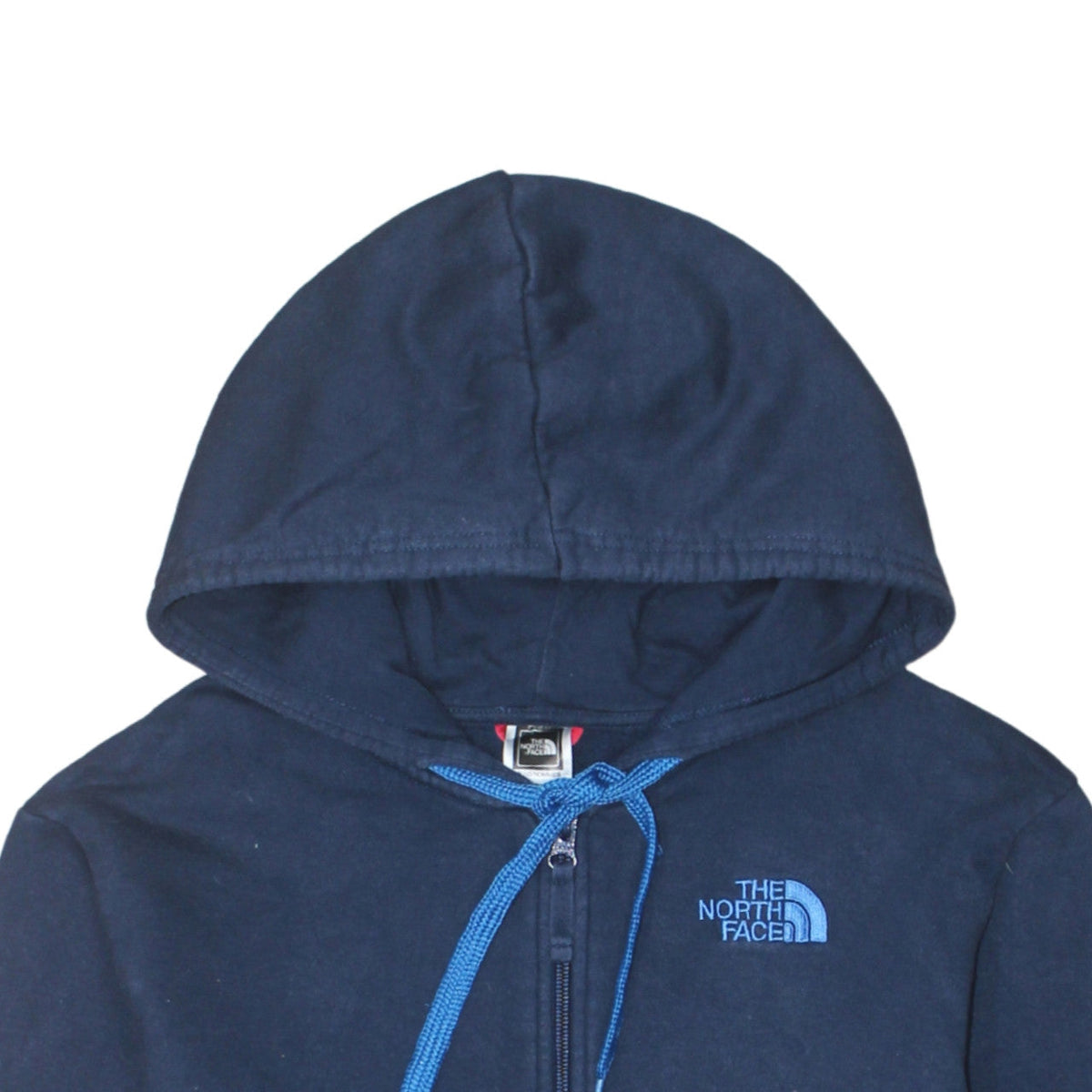 Additional view of The North Face Men's Blue Small Hooded Full Zip Cotton Activewear Jacket