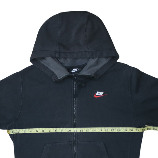Nike Men's Black Full Zip Hoodie M Sports Fleece Sweatshirt