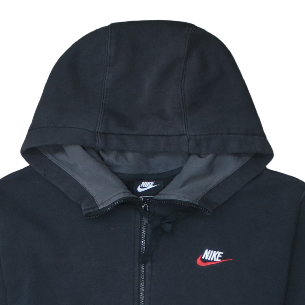 Additional view of Nike Men's Black Full Zip Hoodie M Sports Fleece Sweatshirt