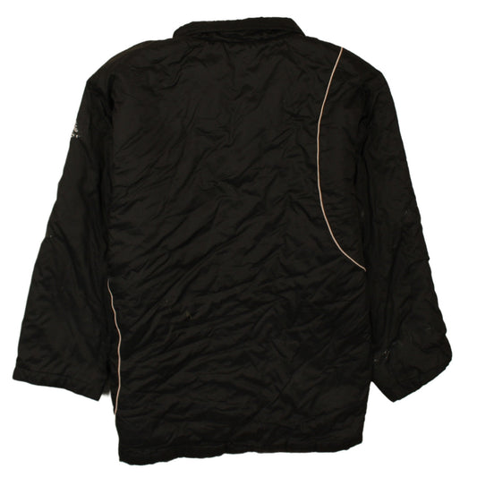 Adidas Boys Black 152 Track Jacket Full Zip Hooded Winter Activewear Coat