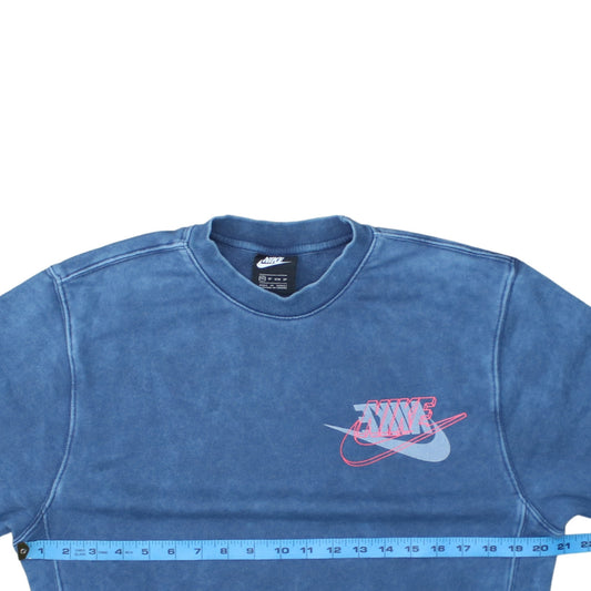 Nike Men's Blue XS Crew Neck Graphic Pullover Sweatshirt