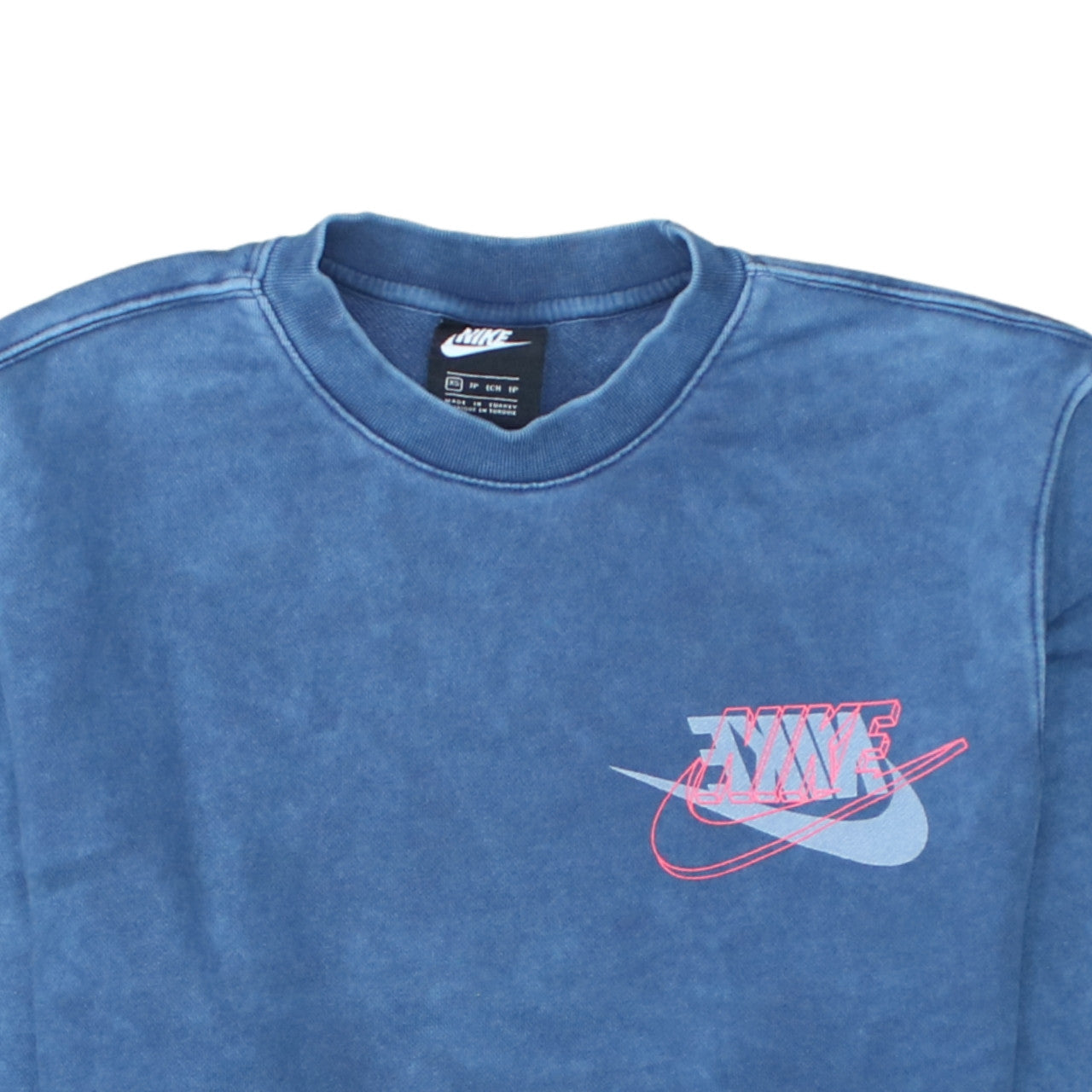 Nike Men's Blue XS Crew Neck Graphic Pullover Sweatshirt