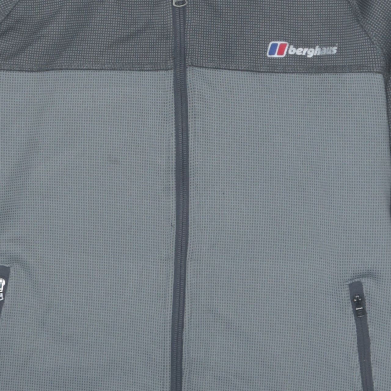 Berghaus Men's Grey Full Zip Hooded Fleece Jacket L