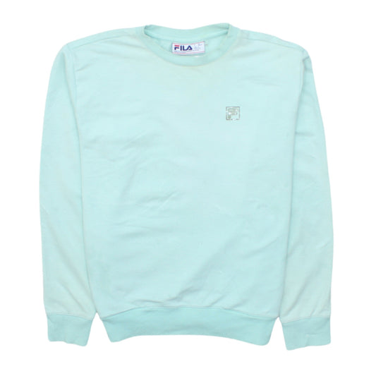 FILA Boys Green Crew Neck Long Sleeve Pullover Sweatshirt Size S