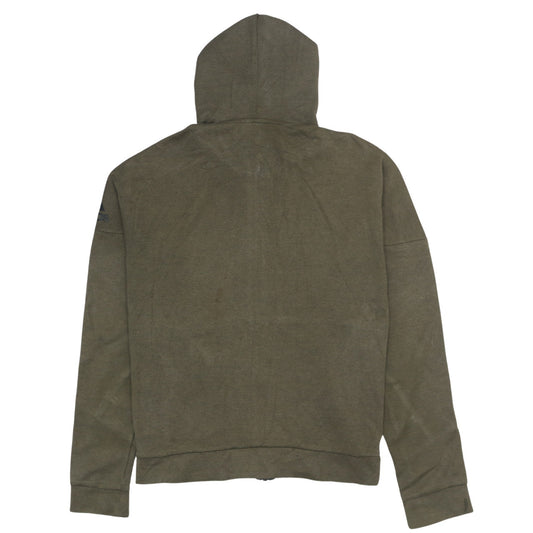 Adidas Men's Green Full Zip Hoodie Size S Regular Fit