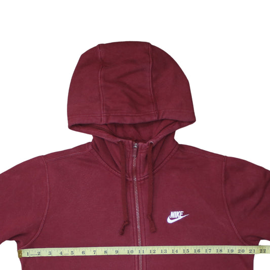 Nike Men's Red Full Zip Hoodie Size S Regular Fit