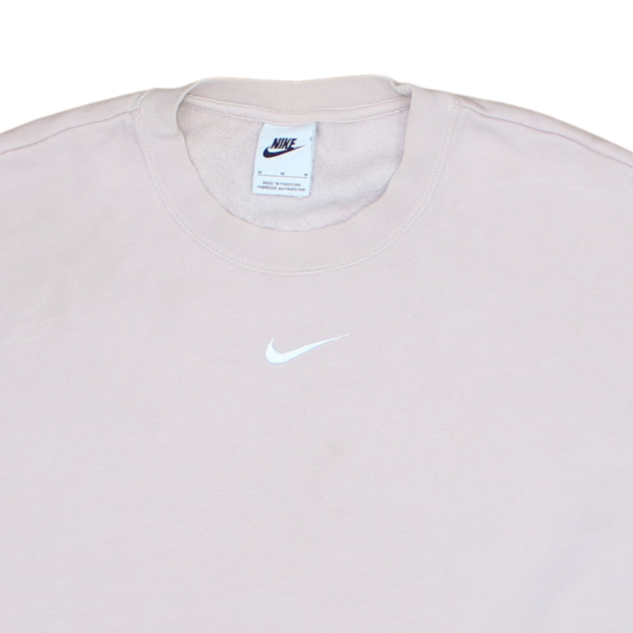 Additional view of Nike women’s beige crew neck pullover sweatshirt m cotton blend