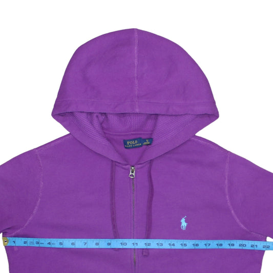 Ralph Lauren Women Purple Full Zip Hoodie XL Cotton Blend