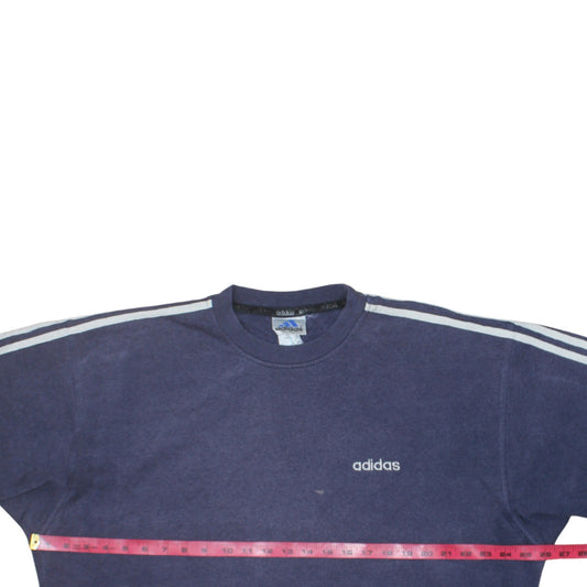 Adidas Men's Blue Crew Neck Pullover Sweatshirt Size L