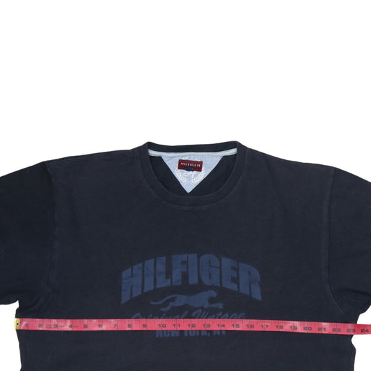 Hilfiger Men's Blue 2XL Vintage Graphic Cotton T-Shirt