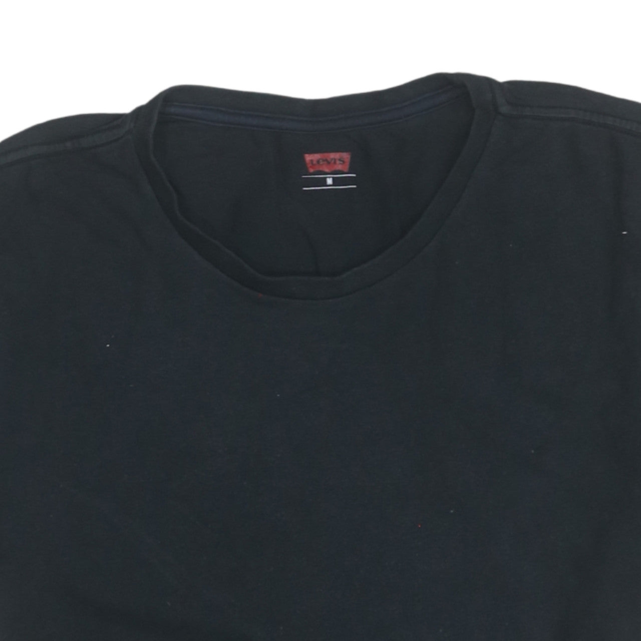 Levi's Men's Black Cotton Crew Neck Short Sleeve T-Shirt M