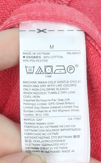 Additional view of Gap Men’s Pink Pullover Sweatshirt M Cotton Blend Crew Neck