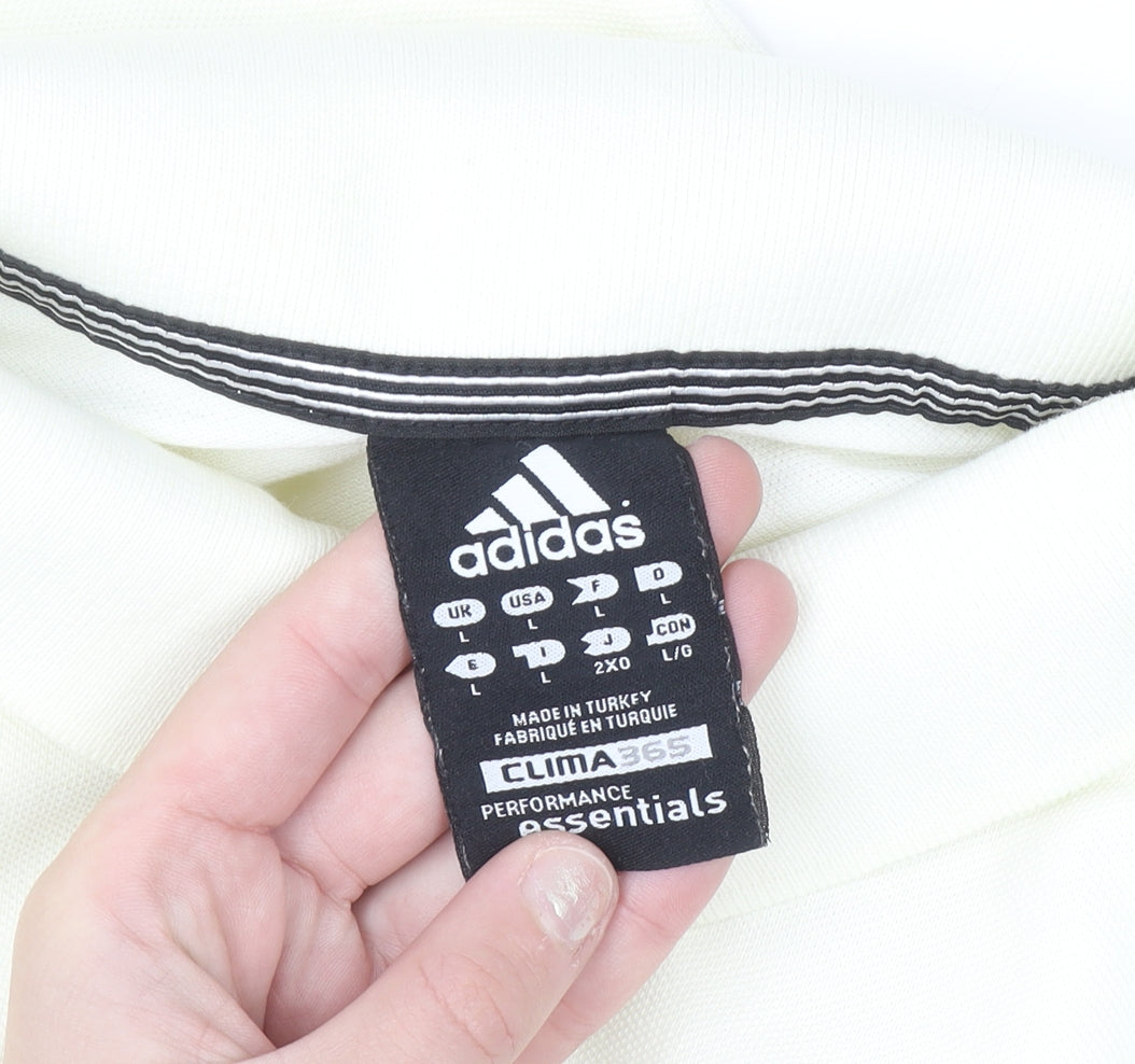 Additional view of Adidas Men Ivory Clima365 Polo Shirt L Sports Casual Top