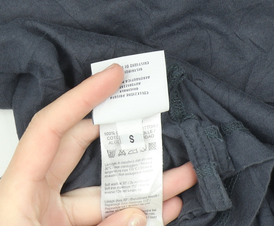 Aeronautica Militare Women's Blue Slim Fit Cotton T-Shirt Size S