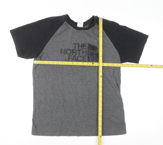 The North Face Men's Grey Short Sleeve Crew Neck Cotton T-Shirt Size S