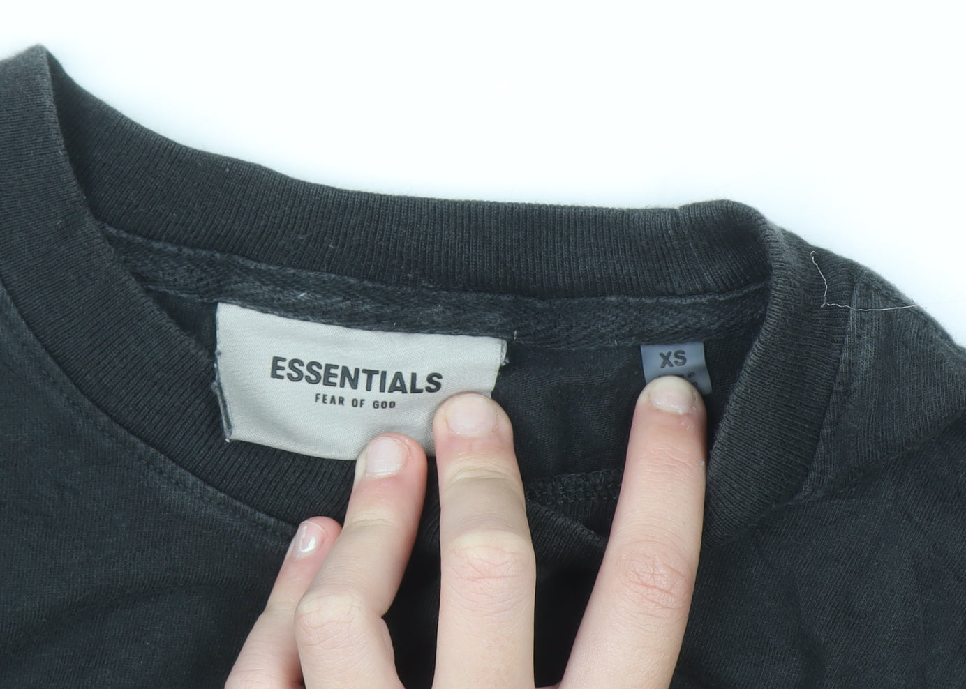 Additional view of Fear of God Essentials Black Women's XS Relaxed Cotton T-Shirt