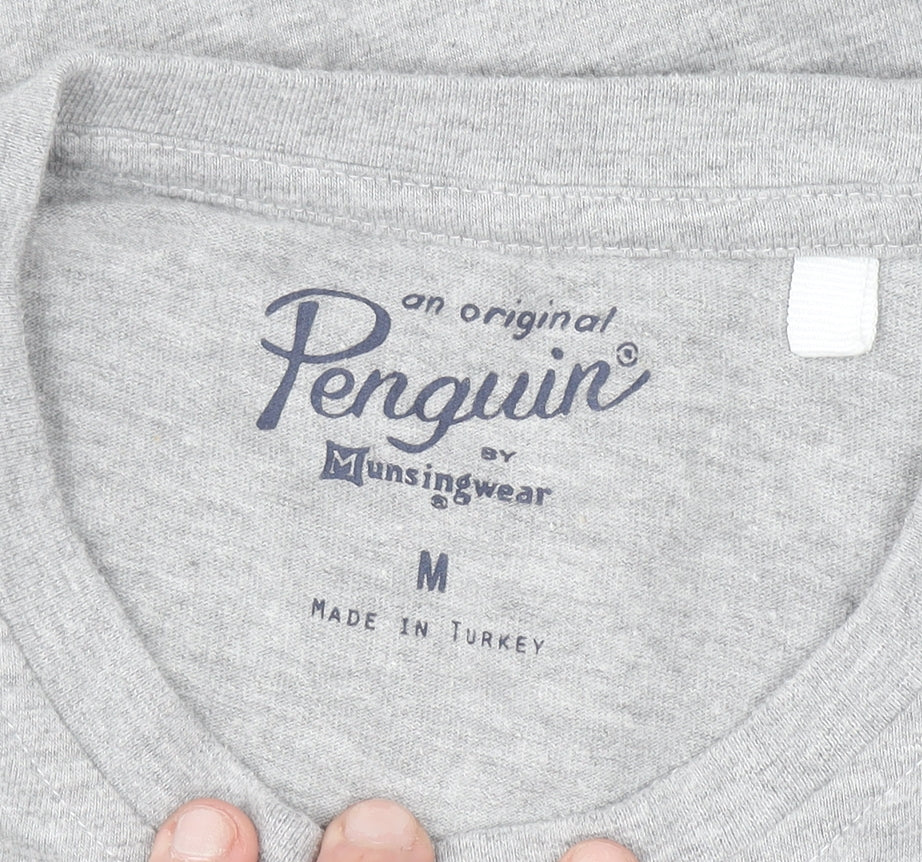 Additional view of Original Penguin by Munsingwear Grey Crew Neck Men's T-Shirt, size M