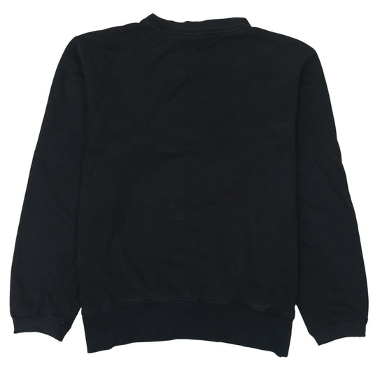 Kappa Men’s Black Medium Pullover Sweatshirt Logo Crew Neck