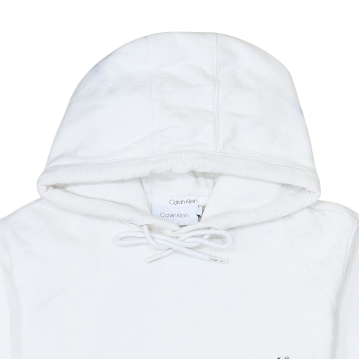 Additional view of Calvin Klein Men's White Pullover Hoodie, size S