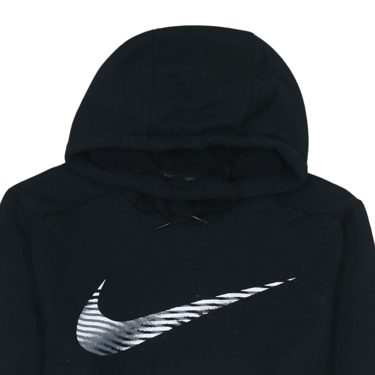 Additional view of Nike men’s black pullover hoodie small logo graphic dri-fit