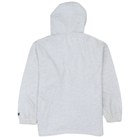 Reebok Womens Grey Full Zip Hoodie Size 12 Cotton Essentials