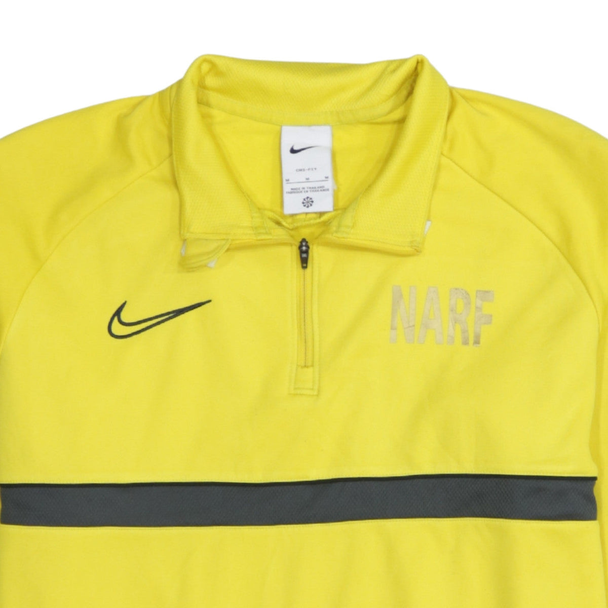 Additional view of Nike Men's Yellow 1/4 Zip Dri-FIT Sports Sweatshirt, size M