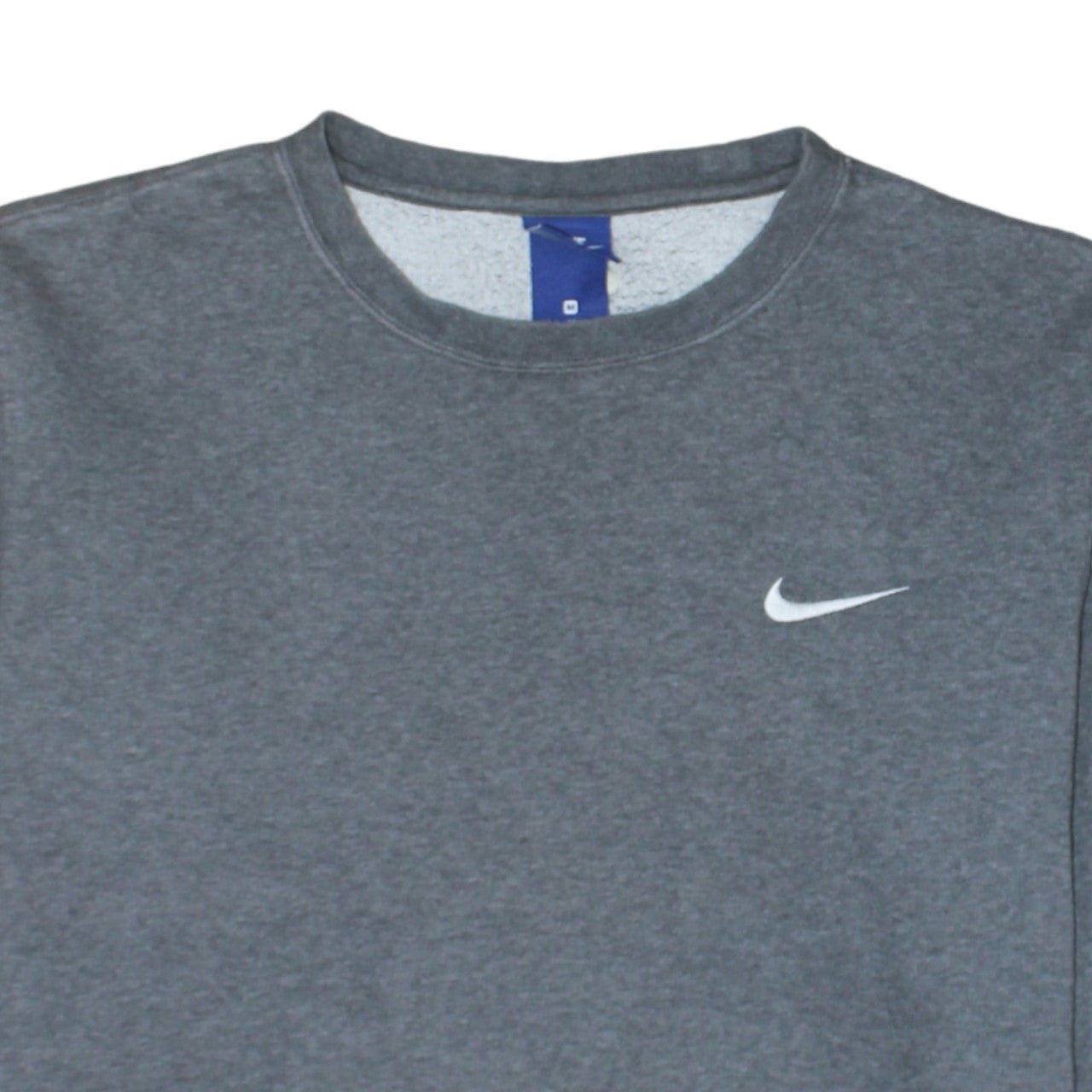 Additional view of Nike Men Grey Crew Neck Logo Pullover Sweatshirt, size M