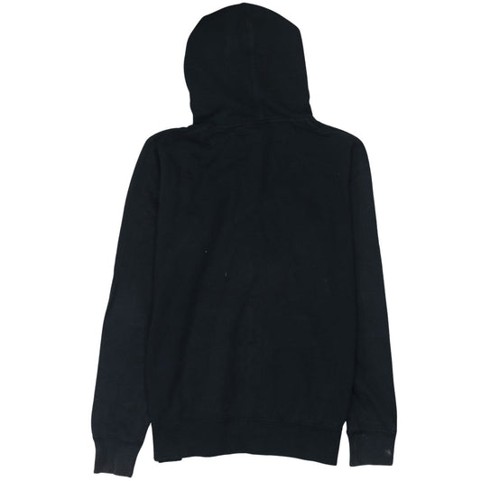 Nike Womens Black Full Zip Hoodie XL Cotton Blend Graphic Print