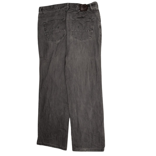 Lee Cooper Men's Grey Straight Leg Denim Jeans 38x33 Cotton