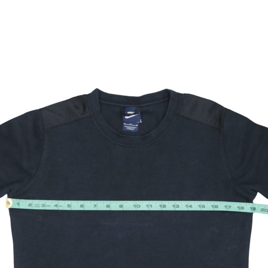 Nike Mens Black M Crew Neck Pullover Sweatshirt Cotton Blend