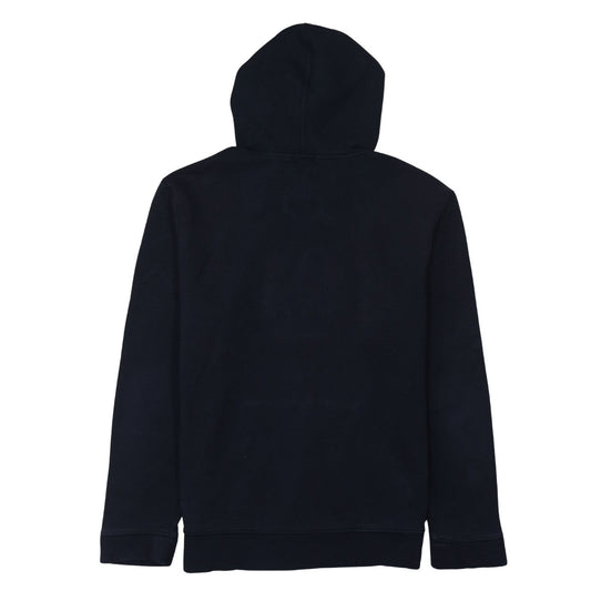 GAP Men's Black Pullover Hoodie Medium Fleece Lined Logo Sweatshirt