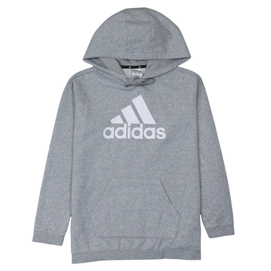 Adidas Women's Grey Hooded Pullover Sweatshirt Size S 8-10