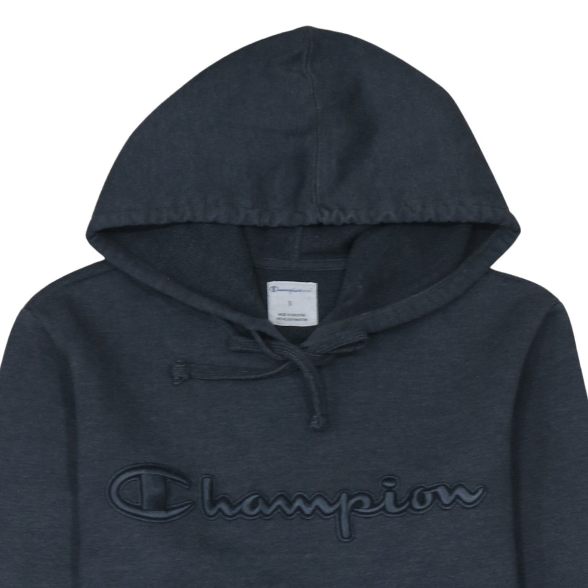 Additional view of Champion Men’s Grey Pullover Hoodie S Embroidered Logo Fleece