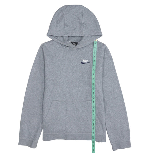 Nike Boys Grey XL Pullover Hoodie Standard Fit Fleece Sweatshirt