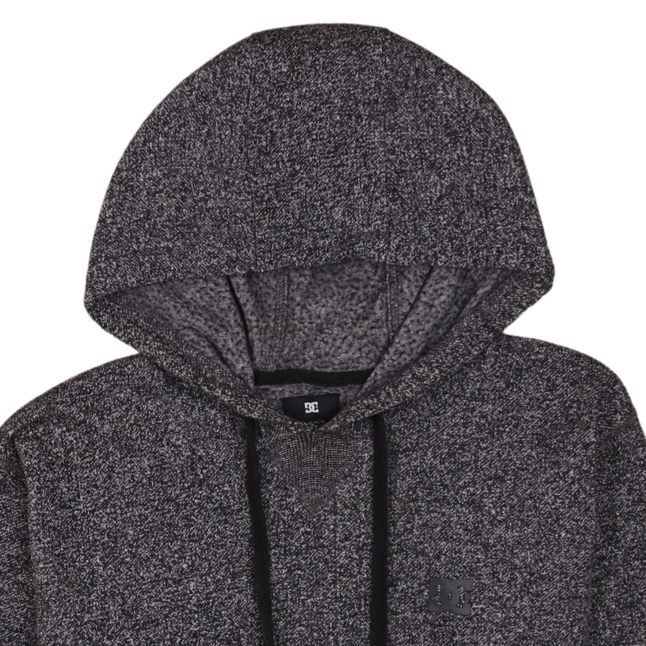 DC Mens Grey Knit Pullover Hoodie Size M Regular Fit