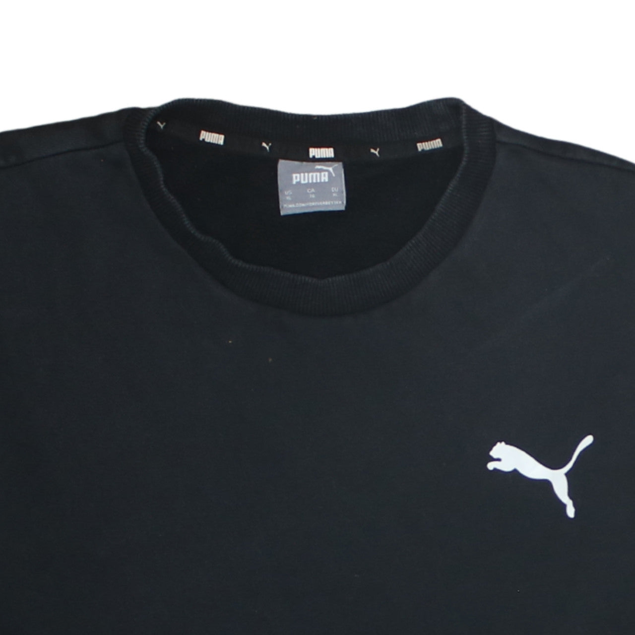 Additional view of Puma Men's Black XL Crew Neck Pullover Sweatshirt