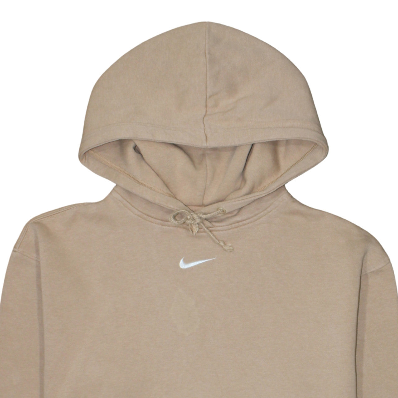 Nike Men's Beige Pullover Hoodie Size S Regular Fit Fleece